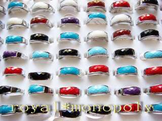 Wholesale lots of 50pcs Aristocratic style Silver rings  