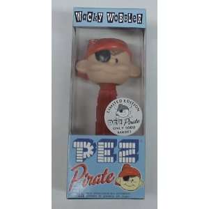  B14 PEZ WACKY WOBBLER RED PIRATE MIB 