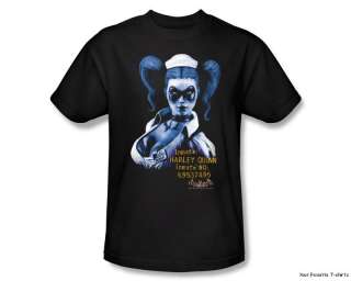 Licensed Batman Arkham Asylum Harley Quinn Shirt S 3XL  