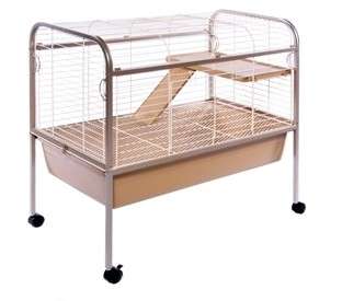 NEW Rabbit Guinea Pig Cage Hutch 32x21x33 With Stand  