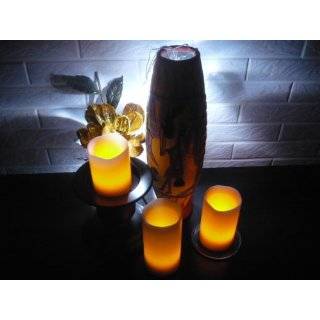 Flameless Candles; LED Candles with Remote, Melt Pillar Wax Candles 