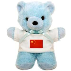  Teddy Bear Blue Chinese China Flag HD 