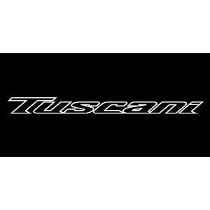 Hyundai Tuscani Italic Outline Windshield Vinyl Banner Decal 36 x 3 