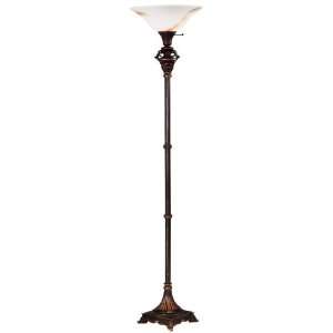  Kenroy Home Rowan 1 Light Torchiere in Metallic Bronze 