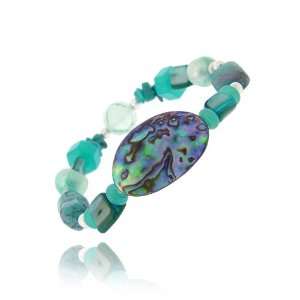   , Pearl, Created Turquoise Chips & Nuggets Fashion Bracelet Jewelry