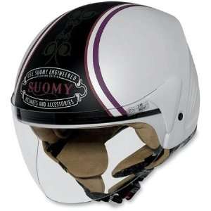  Suomy Jet Light Graphic Open Face Helmet Large  White 
