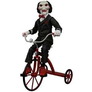 SAW 12 INCH JIGSAW PUPPET MOVIE FIGURE TRICYCLE CLOWN NEW  