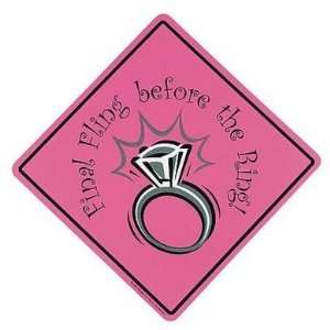 Bundle Bachelorette Final Fling Door Sign and 2 pack of Pink Silicone 