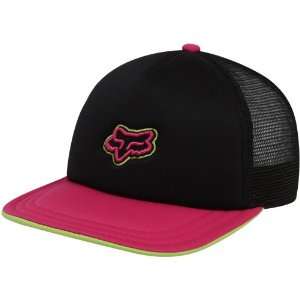  Fox Ride Forever Juniors Trucker Hat   Black Pink Sports 