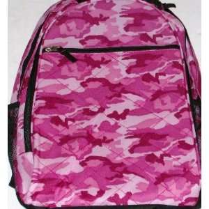  Pink Camo Backpack Camoflauge Luggage Travel Back Pack 