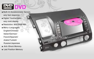   ES836L 7 HD 3D Car DVD Player GPS iPod PiP BT TV for HONDA CIVIC