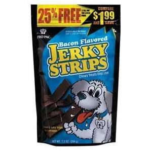   Bacon Flavored Jerky Strips Dog Treats, 7.2 Ounce Bag