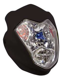 Universal Streetfighter fairing headlight with twin headlight bulbs 