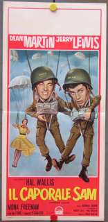 sz87 JUMPING JACKS DEAN MARTIN JERRY LEWIS POSTER ITALY  