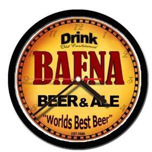  BAENA beer and ale wall clock 