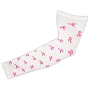  Red Lion Breast Cancer Compression Arm Sleeves WHITE 