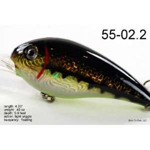 Deep Diving Holographic Brown Crankbait Fishing Lure for Northern 