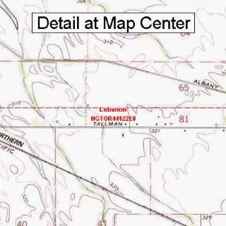  USGS Topographic Quadrangle Map   Lebanon, Oregon (Folded 