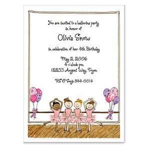  Ballerina Party Invitation