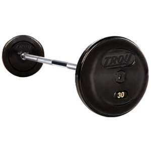 Troy 25 115 lb Rubber Coated Pro Style Straight Barbell Set  
