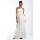 NWOT Adrianna Papell One Shoulder Beaded Jersey Gown SZ 10 Ivory