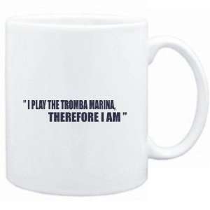  Mug White i play the guitar Tromba Marina, therefore I am 