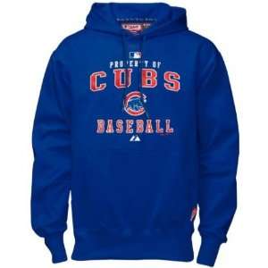 Men`s Chicago Cubs Royal Blue Property Of Performance Hoody Sweatshirt 