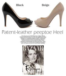 Vogue Lady Women Platform Pump Peep Toe High Heel Shoes  