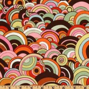    Wide Rivoli Bubble Brown Fabric By The Yard Arts, Crafts & Sewing