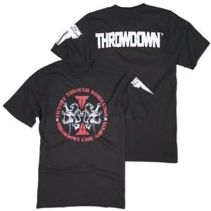  Throwdown Cage Company Black T Shirt (Size3XL) Sports 
