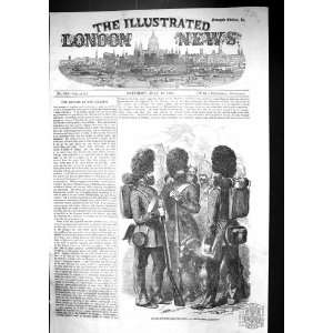  1856 Garrison Guards War Crimea Aldershott Antique Print 