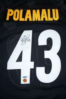 Troy Polamalu Autographed Authentic Black Steelers Jersey w/ UDA COA 
