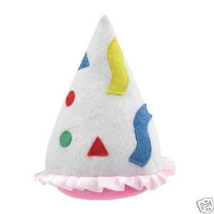   Grriggles Party Pup Plush Squeaker Dog Toy PARTY HAT