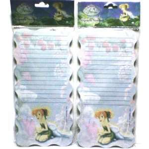  Disney Fairies Tinkerbell Magnetic Notepads (2 Per Order 