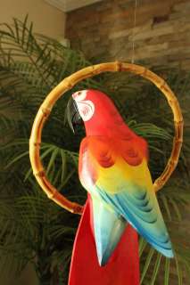 RED MACAW PARROT  TROPICAL/RAIN FOREST/TIKI  RIO MOVIE  