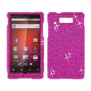 For Motorola Triumph WX435 Diamond Bling Case Cover  Pink 005 Crystal 