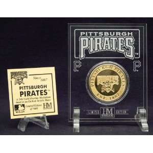  Pittsburgh Pirates 24KT Gold Coin in Archival Etched 