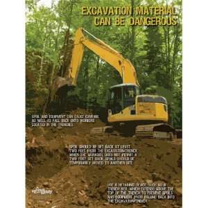 National Safety Compliance Excavation & Trenching Safety Poster   18 X 
