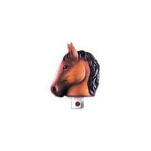    Horses Themed Accents Porcelain Night Light