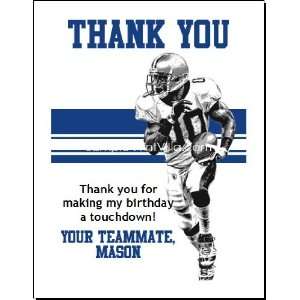  Colts Colored Football Thank You Cards 