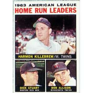   of 1963 AL HR Leaders #10 Killebrew 