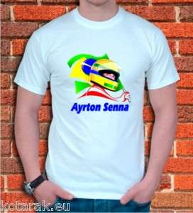 Ayrton SENNA Tribute T shirt F1 Formula 1 Pilot S XXL 3  