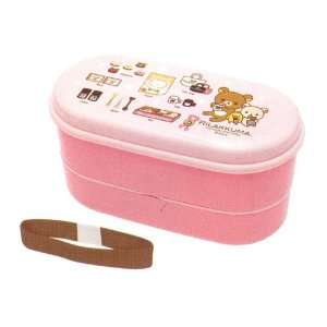 Bento San x Bear Rilakkuma Design 2 tier Bento Lunch Box (Vol. 380ml 
