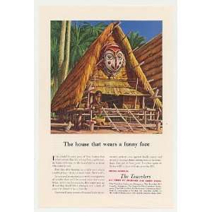   New Guinea Gable Mask The Travelers Insurance Print Ad