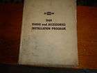 1949 CHEVY RADIO AND ACCESSORIES INSTALLATION MANUAL GM RARE