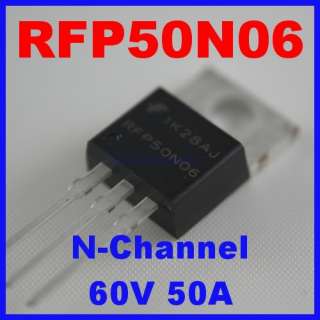RFP50N06 POWER MOSFET N CHANNEL 60V 50A FAIRCHILD  