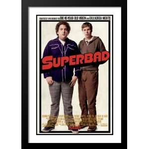Superbad Framed and Double Matted 32x45 Movie Poster Seth Rogan 