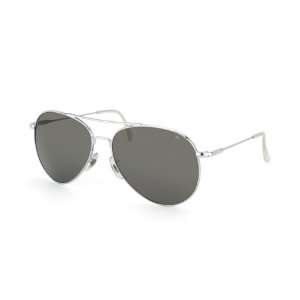 Silver AO American Optical General Sunglasses 52mm Gray Lens w/ Wire 