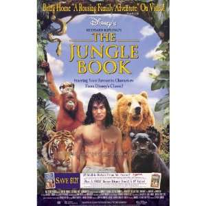 Rudyard Kiplings The Jungle Book   Movie Poster   27 x 40 