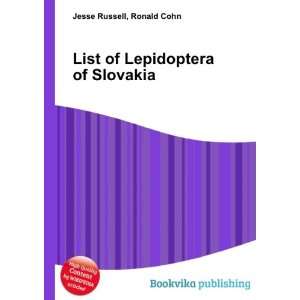  List of Lepidoptera of Slovakia Ronald Cohn Jesse Russell Books